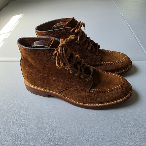 J Crew Kenton Pacer Suede Chukka Boots Mens 9.5 Brown Moc Toe Lug Sole Lace Up main image 7